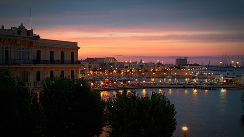 Cityscape at sunset