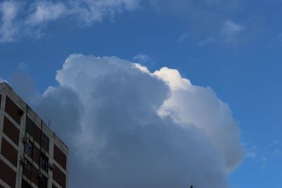 Low angle view of cloudy sky