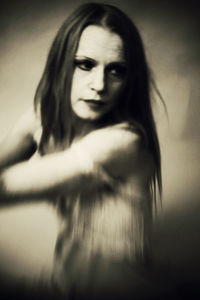 Portrait of young woman