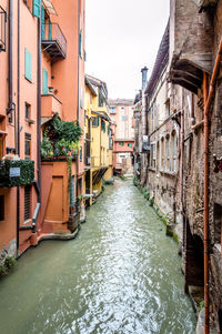 Canal amidst buildings in city