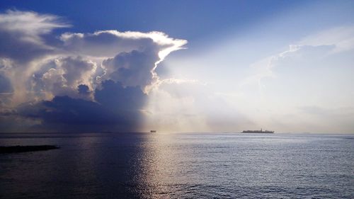 Scenic view of sea against sky