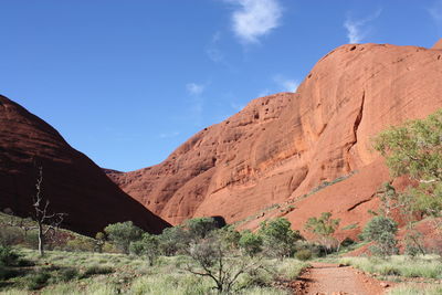 Scenic view of mountains against sky. australia 