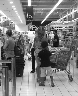 People in shopping mall