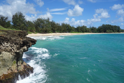 Scenic view of sea against sky