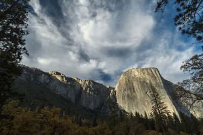 Panoramic view of landscape and mountains against sky