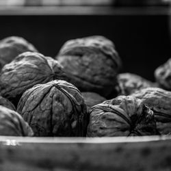 Close-up of walnuts in bowl