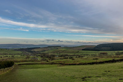 Scenic view of landscape against sky