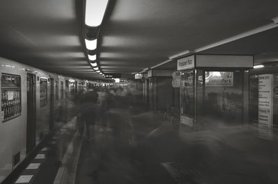 Underground subway station