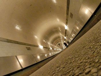 Empty corridor of tunnel