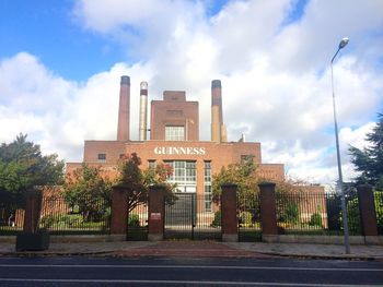 View of building against cloudy sky