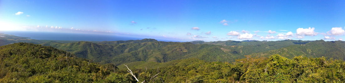 Panoramic view of landscape against sky