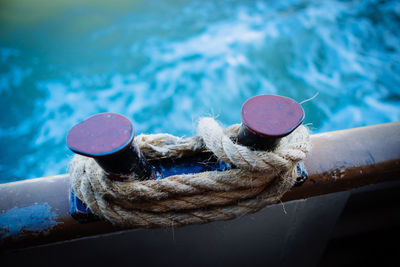 Close-up of rusty chain