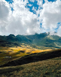 Scenic view of landscape against sky