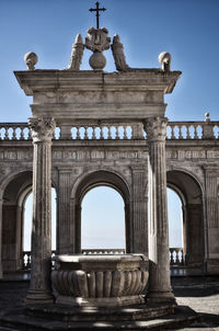 Low angle view of historical building