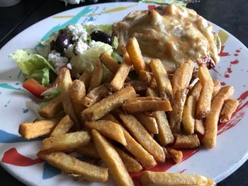 Close-up of food in plate