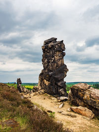 Rock formations at seaside