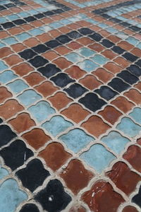 Full frame shot of tiled floor