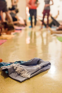 Low section of woman legs