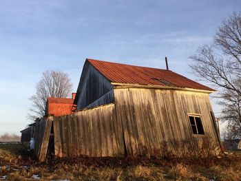 Old house against the sky