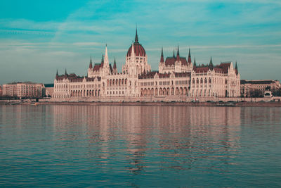 View of buildings at waterfront