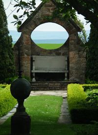 Built structure with trees in background