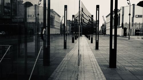 View of railroad station platform