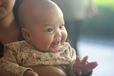 Close-up of cute baby boy