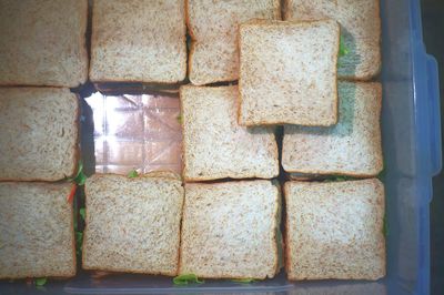 Close-up of bread in container