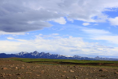 Scenic view of landscape against sky