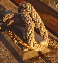 Close-up of ropes