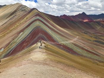 Scenic view of mountain range