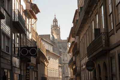 Low angle view of buildings in city