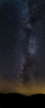 The milky way over the fells of tarn hows in the english lake district