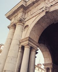 Low angle view of historical building