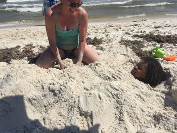 People on beach