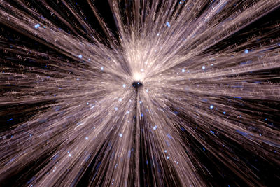 Full frame shot of fireworks against sky at night