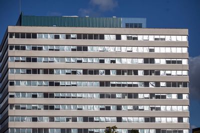 Low angle view of building against sky