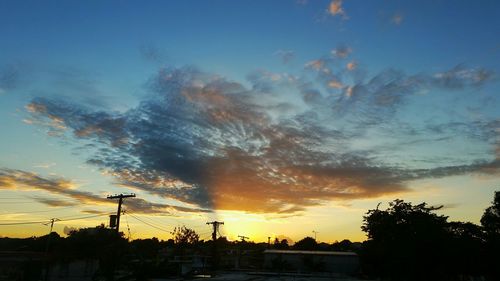 Scenic view of sky at sunset