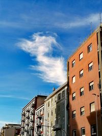 Low angle view of buildings in city