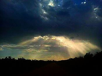 Low angle view of cloudy sky