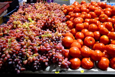 Close-up of fruits for sale in market