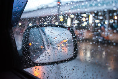 Raindrops on glass window