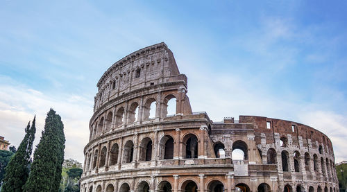 Colosseum at evening. rome ancient arena of gladiator fights. rome colosseum 