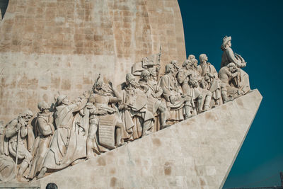  'padrão dos descobrimentos' aka monument of discoveries in the tagus river in lisbon portugal