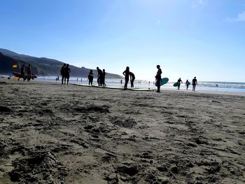 Group of people on beach