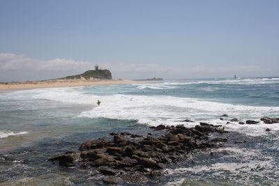 Scenic view of sea against sky