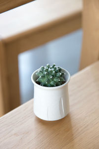 Close-up of juice in bowl on table