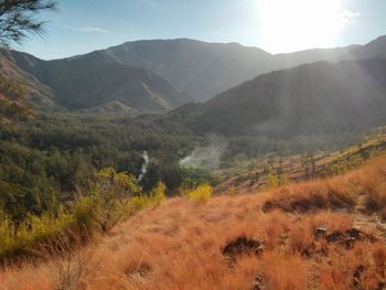 Scenic view of landscape against sky