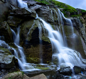 Scenic view of waterfall