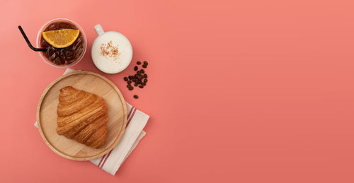 Directly above shot of food on table